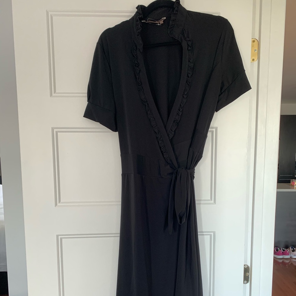 Elegant Black wrap dress